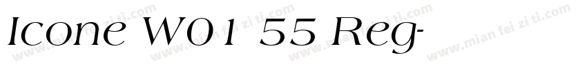 Icone W01 55 Reg字体转换